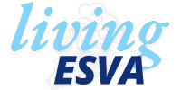 Living ESVA Logo with Train Background