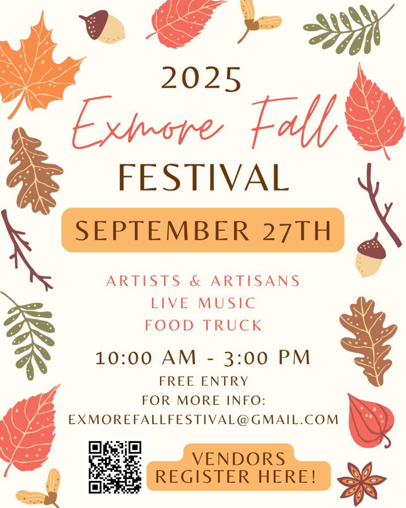Exmore Fall Festival flyer for 2025