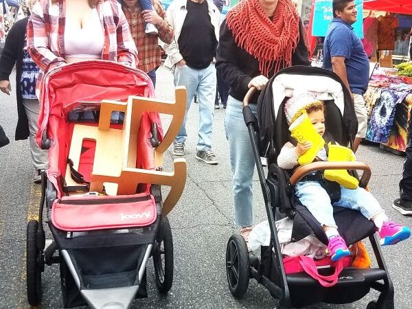 People enjoying the Exmore Fall Festival