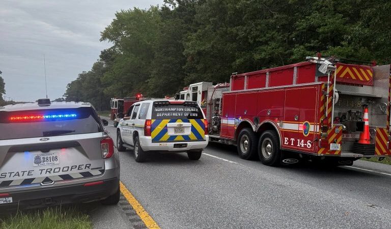 Route 13 Eastville Emergency Scene
